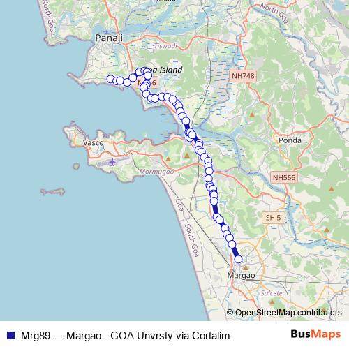 Mrg89 bus Line Map
