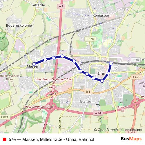 57e bus Line Map