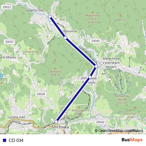 CD 034 rail Line Map