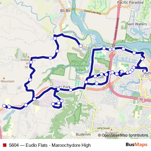 5604 bus Line Map