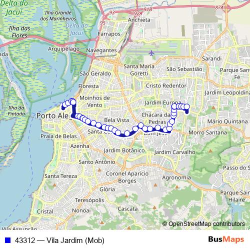 43312 bus Line Map