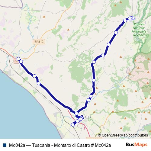 Mc042a bus Line Map