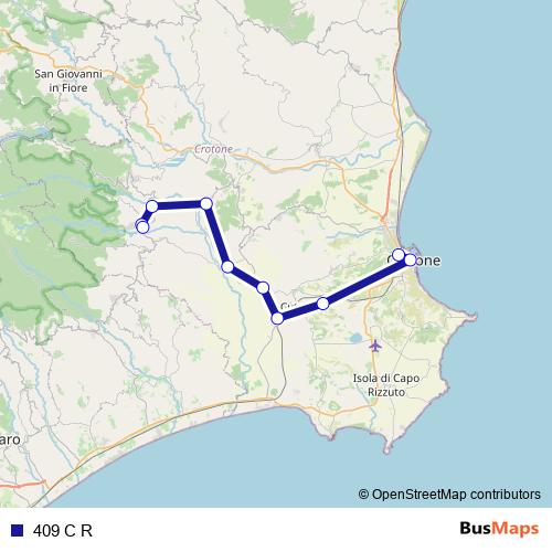 409 C R bus Line Map