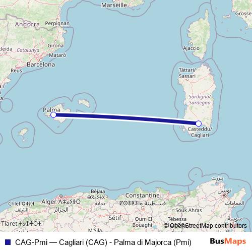 CAG-Pmi air Line Map