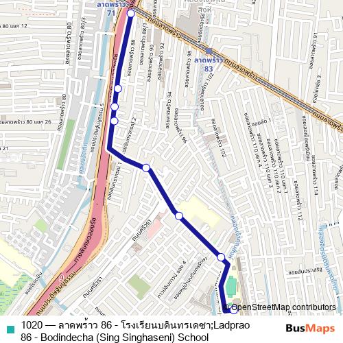 1020 bus Line Map
