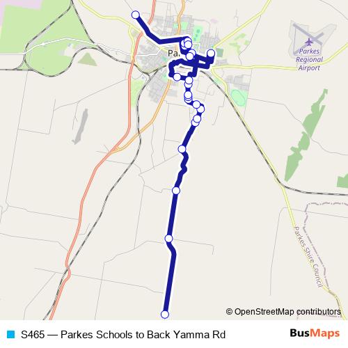 S465 bus Line Map
