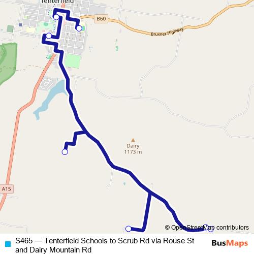 S465 bus Line Map