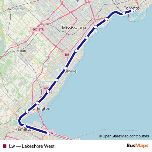 Lw rail Line Map