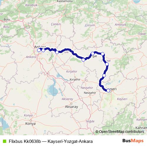 Flixbus Kk0638b bus Line Map