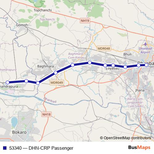53340 rail Line Map