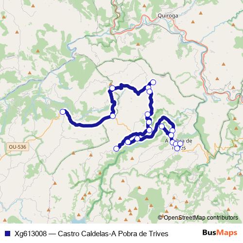 Xg613008 bus Line Map