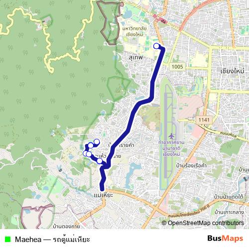 Maehea bus Line Map