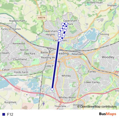 F12 bus Line Map