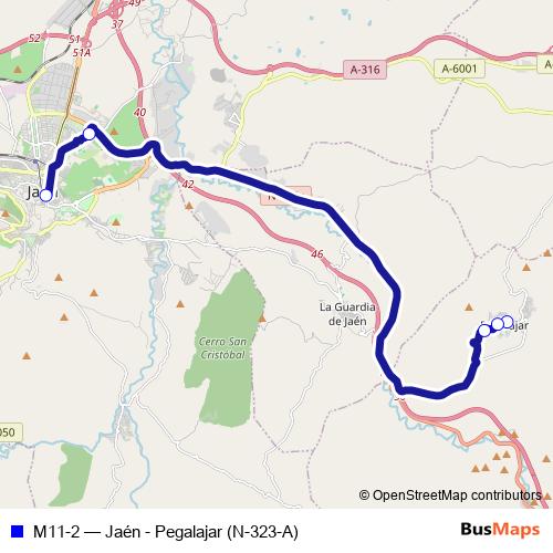 M11-2 bus Line Map