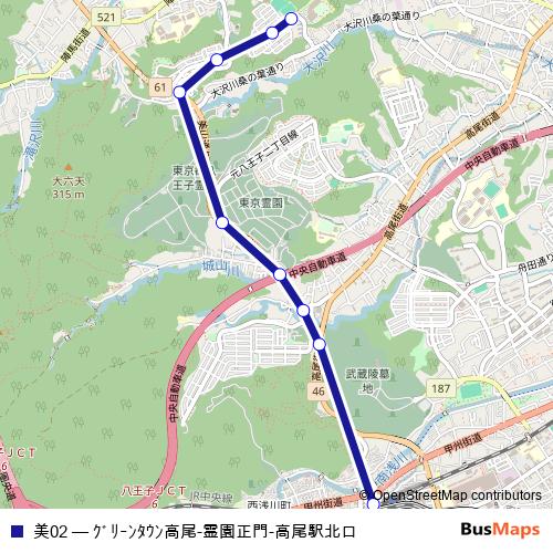 美02 bus Line Map