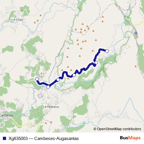 Xg835003 bus Line Map
