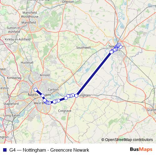 G4 bus Line Map