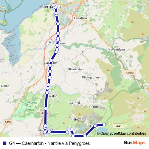 G4 bus Line Map