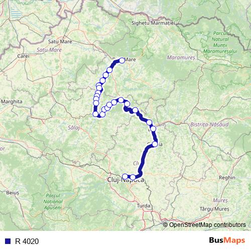 R 4020 rail Line Map
