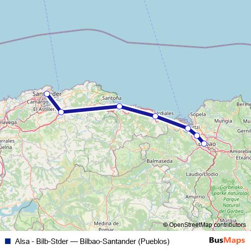 Alsa - Bilb-Stder bus Line Map