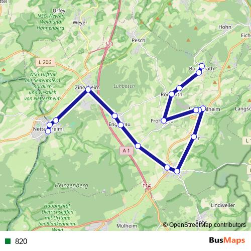 820 rail Line Map