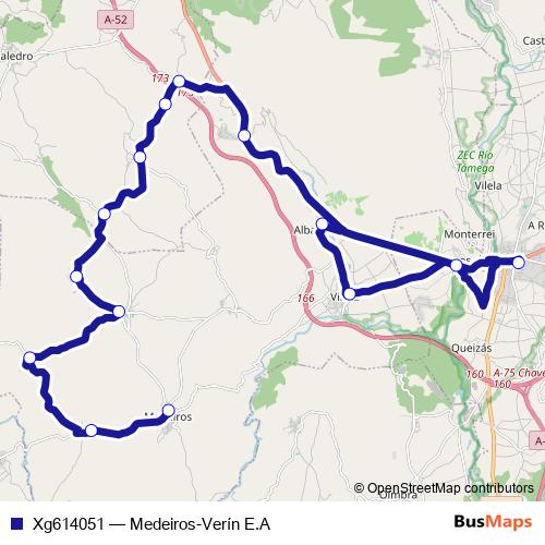 Xg614051 bus Line Map