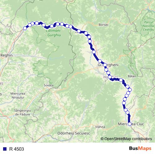 R 4503 rail Line Map