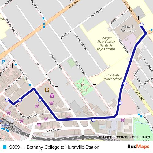 S099 bus Line Map