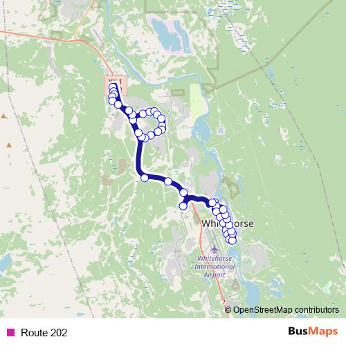 Route 202 bus Line Map