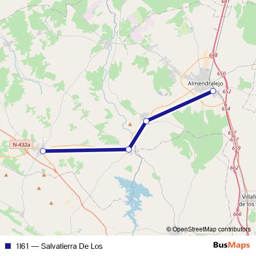 1l61 bus Line Map