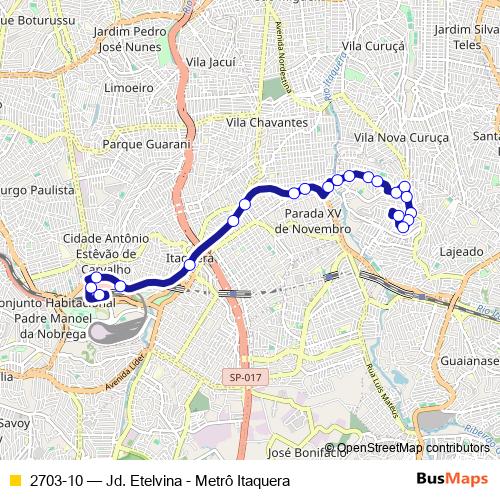 2703-10 bus Line Map