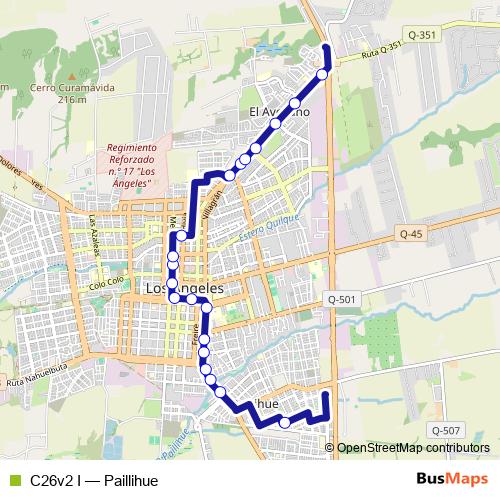 C26v2 I bus Line Map