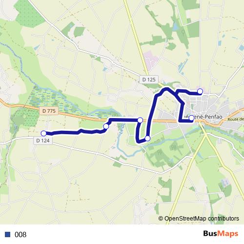 008 bus Line Map