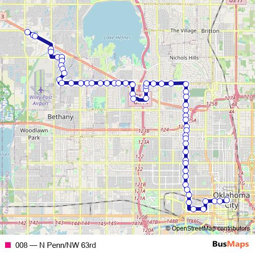 008 bus Line Map
