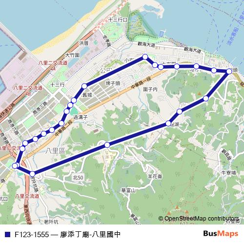 F123-1555 bus Line Map