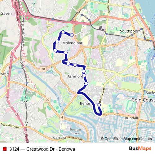 3124 bus Line Map