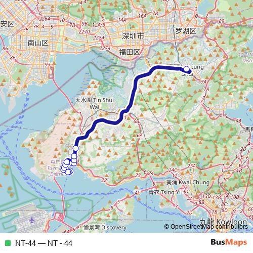 NT-44 bus Line Map