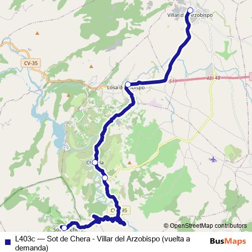 L403c bus Line Map
