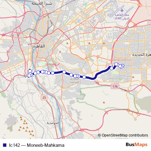 Ic142 bus Line Map