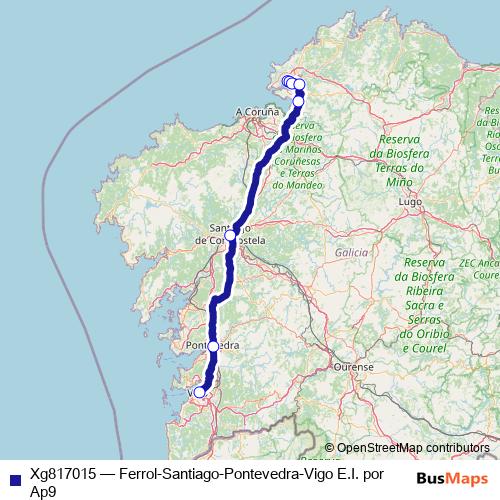 Xg817015 bus Line Map