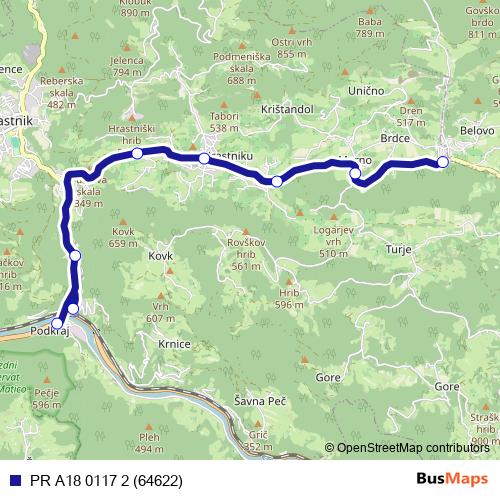 PR A18 0117 2 (64622) bus Line Map