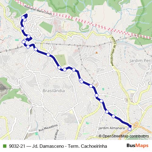 9032-21 bus Line Map
