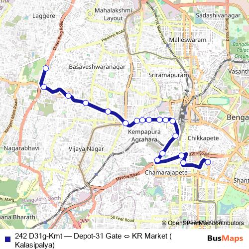 242 D31g-Kmt bus Line Map