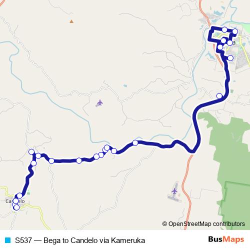 S537 bus Line Map