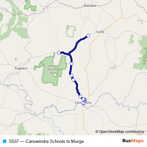 S537 bus Line Map