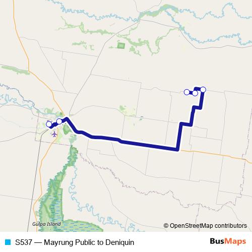 S537 bus Line Map