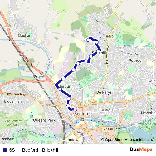 6S bus Line Map