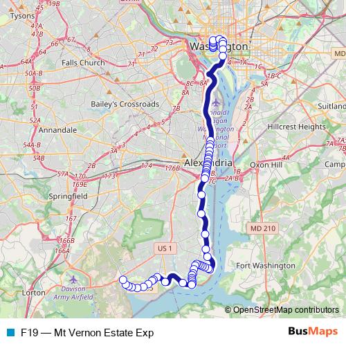 F19 bus Line Map