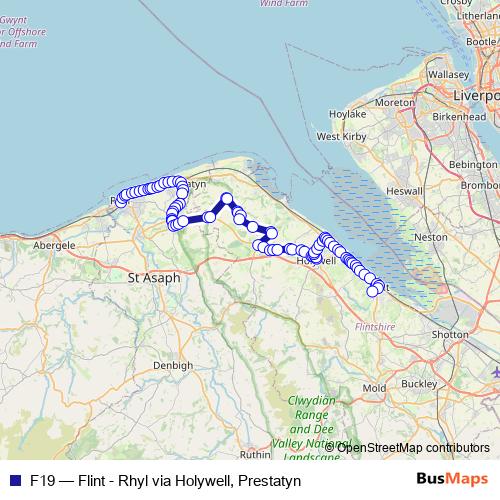 F19 bus Line Map