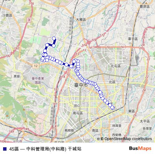 45區 bus Line Map